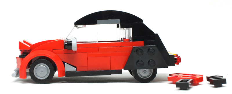 Looks better but loses the ability to roll as the rear wheels are slightly touched...